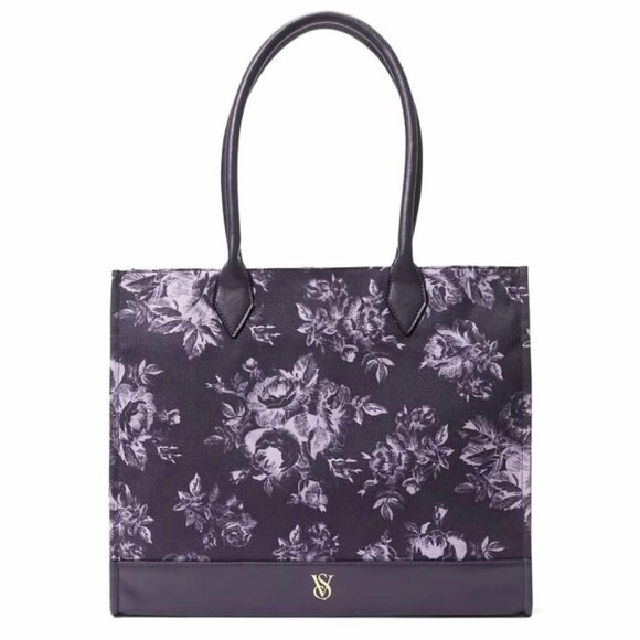 Victoria's Secret Floral Toile Book Bag NWOT - Picture 1 of 3